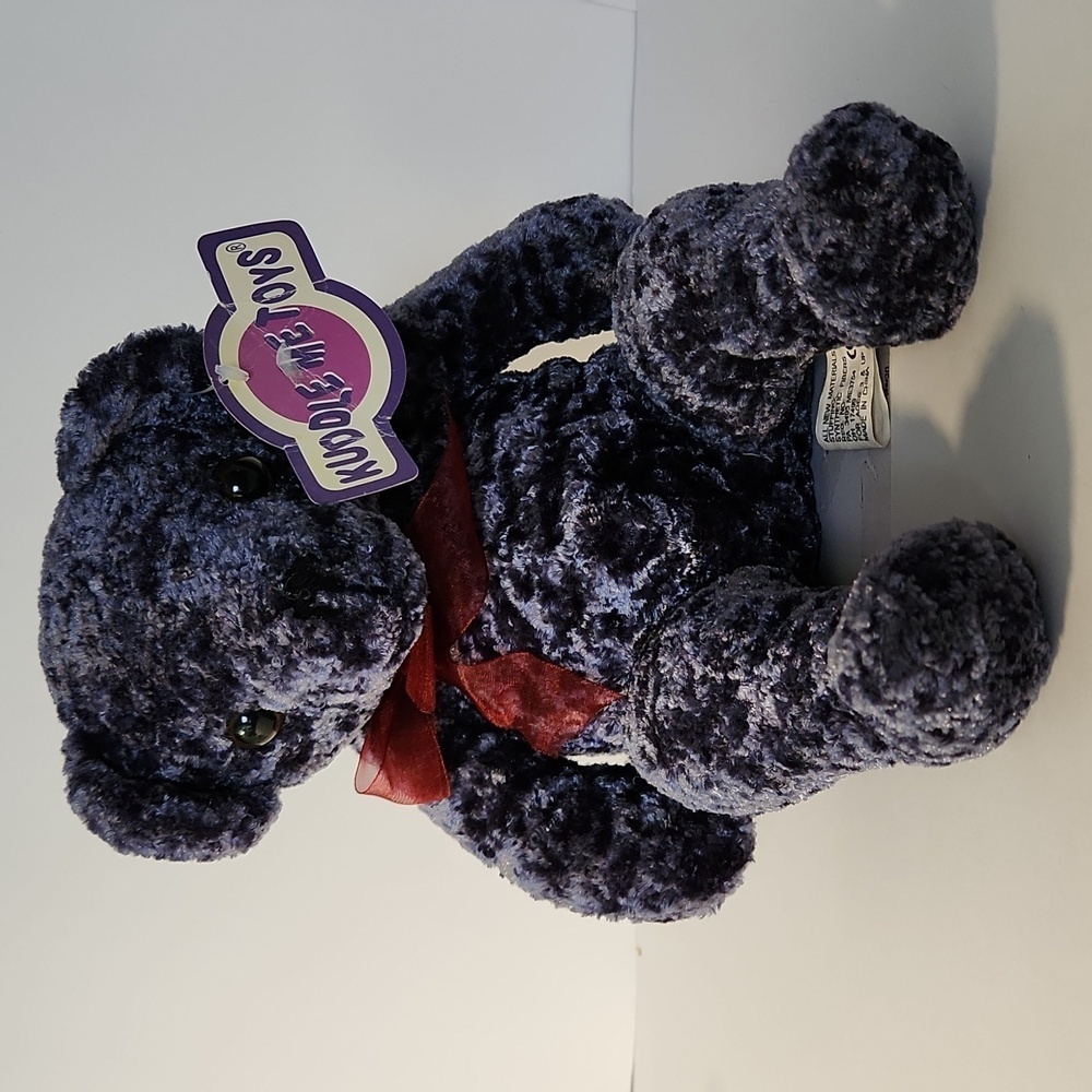 KUDDLE Me Toys Blue Plush Bear 15"